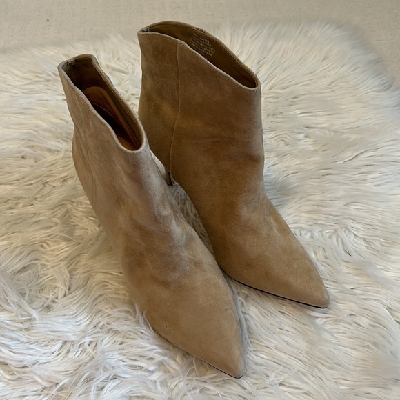 J. Crew Mushroom Suede Shaped Topline Bootie - Picture 2 of 12